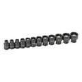 Coolkitchen Eagle 1/4 and quot; Drive 12 Pieces Metric Magnetic Impact Socket Set CO67974